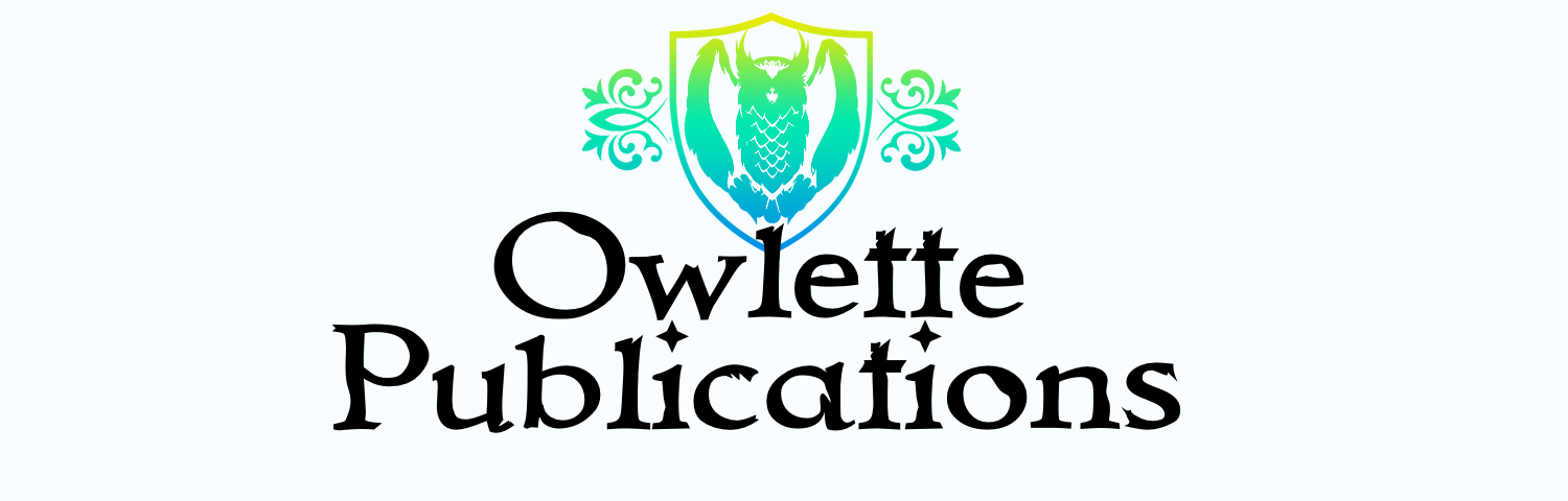 Owlette Publications LLC company logo / owl with shield